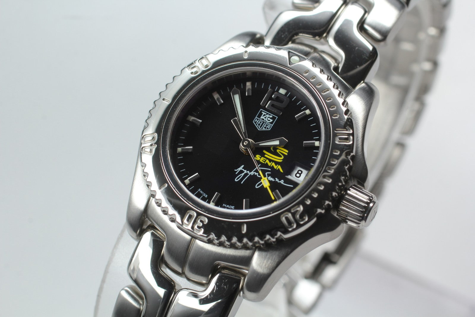 TAG HEUER Link WT141N Quartz Black Dial Women's Watch 26mm From JAPAN Box
