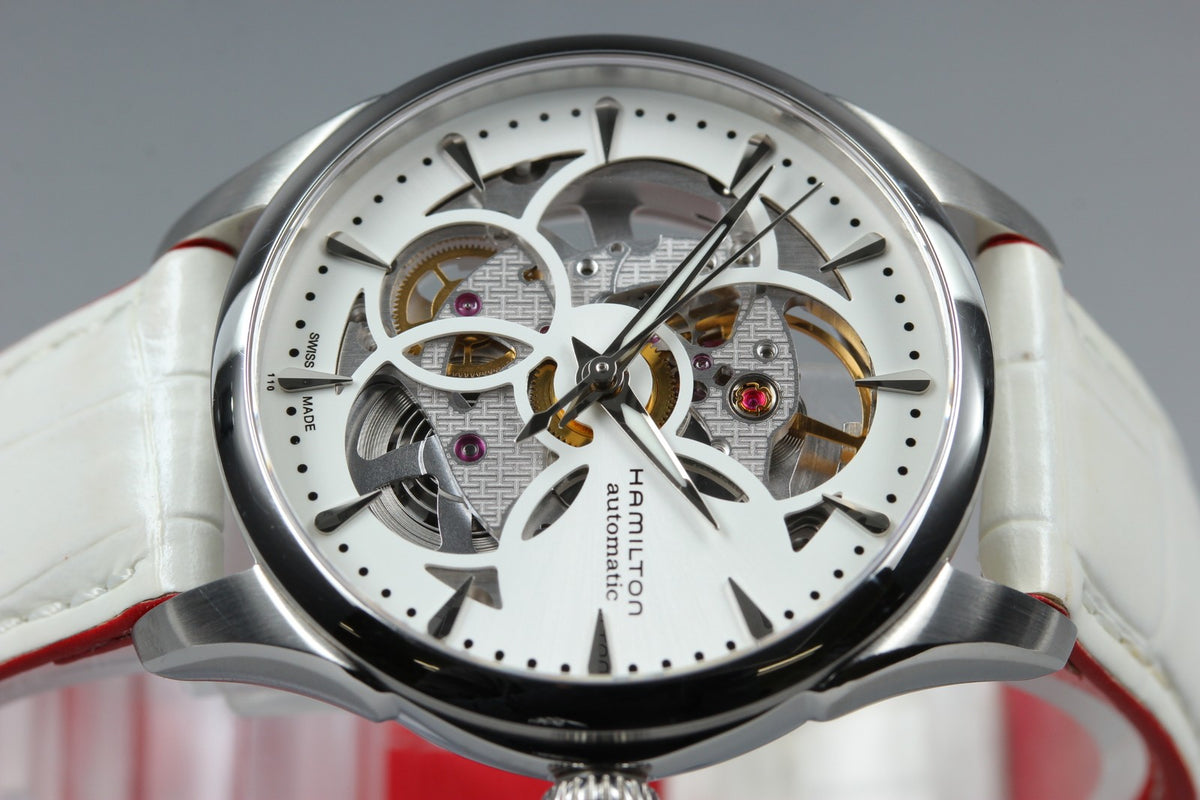 HAMILTON Jazzmaster Viewmatic Skeleton H324050 Automatic Women's Watch [Box]