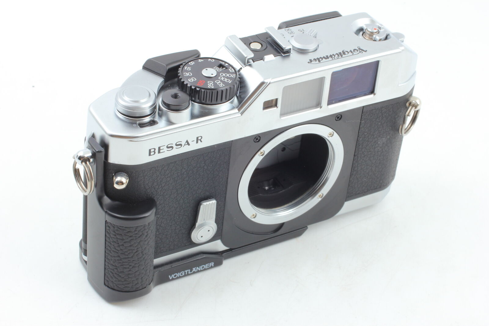 [MINT w/Grip] Voigtlander Bessa R Silver Film Camera + 35mm f2.5 MC Lens JAPAN