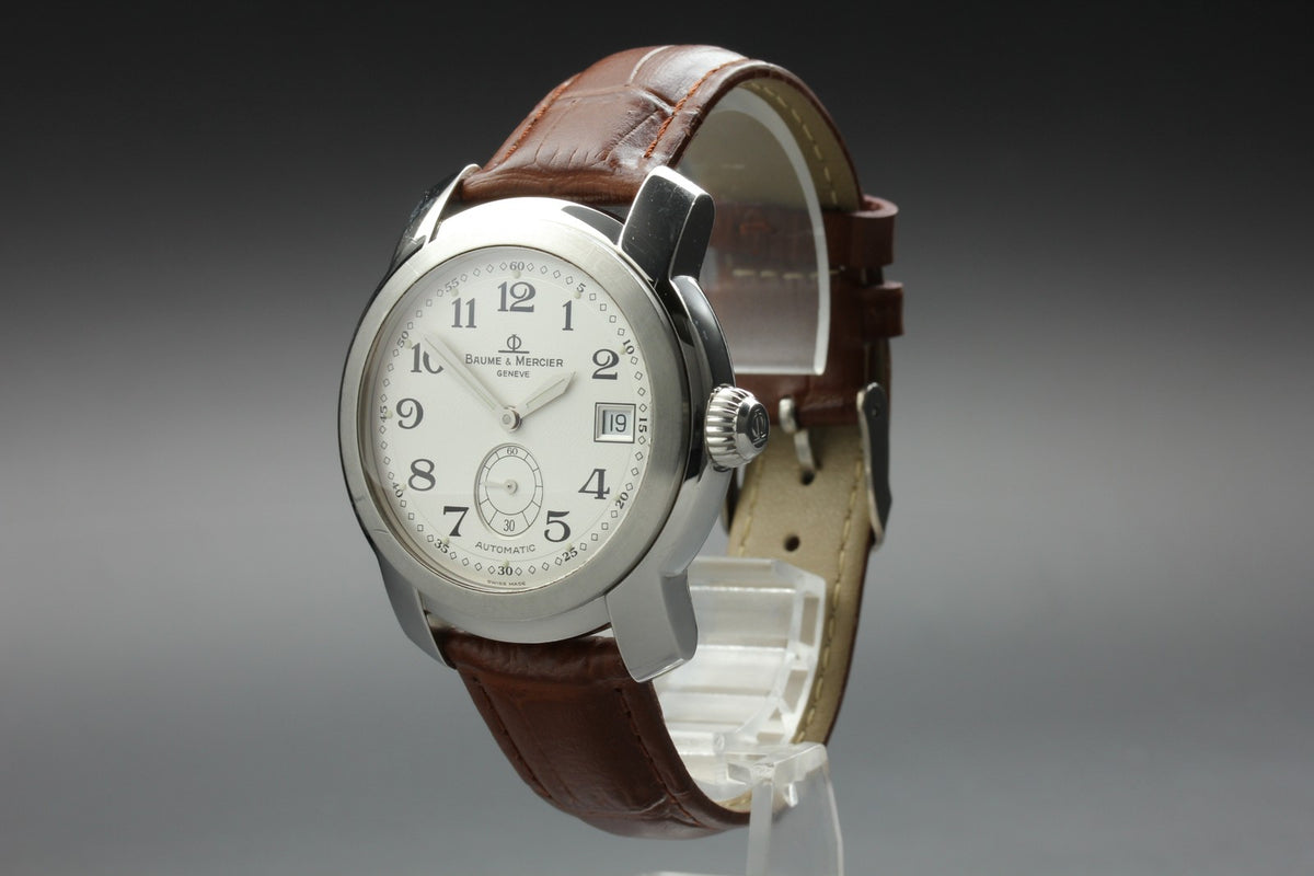 BAUME＆MERCIER Capeland MV045221 Automatic White Date Men's Watch 39mm JAPAN