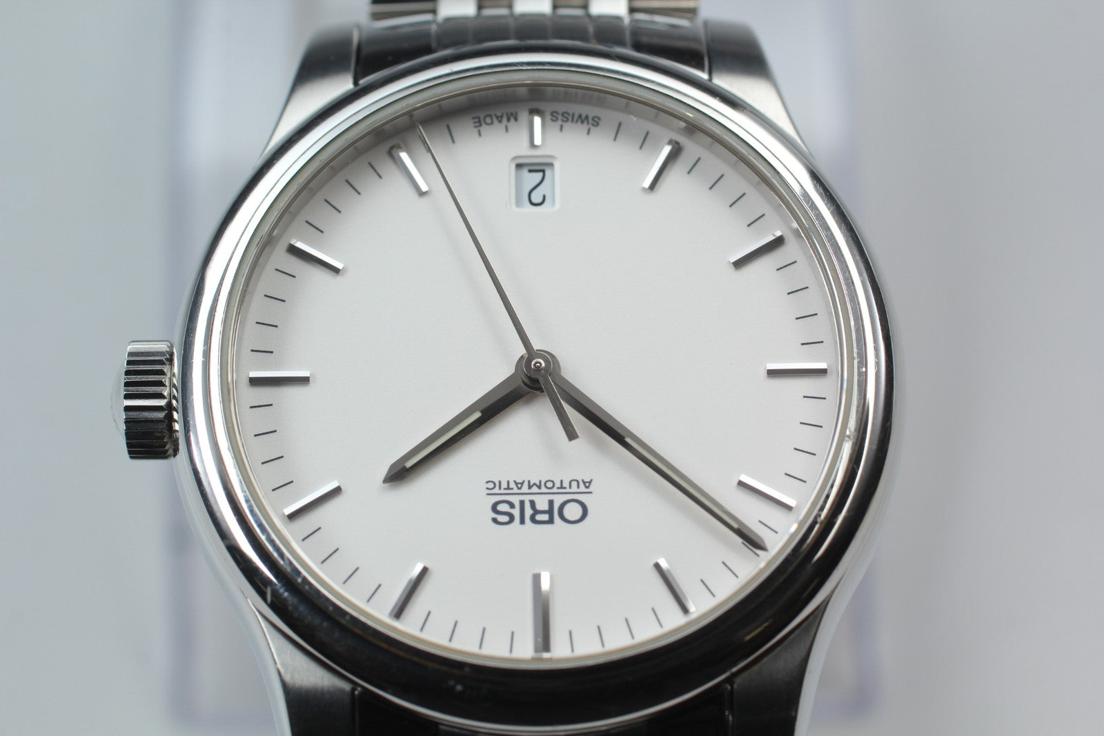 [Exc+5 Box] ORIS Classic Date 7578 Silver 37mm Automatic Men's Watch JAPAN