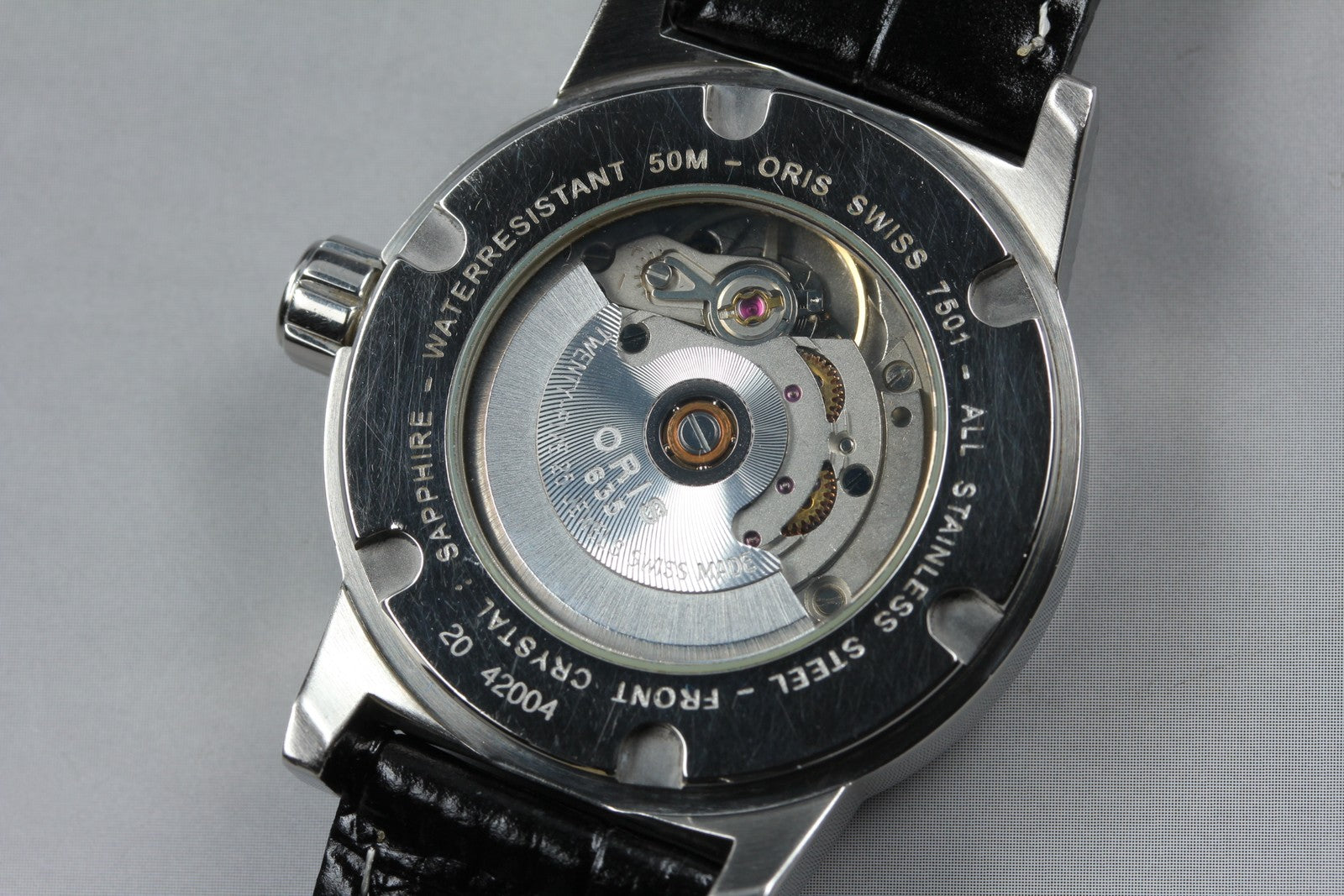 Vintage ORIS Big Crown 7501 Automatic White Day/Date Men's Watch 34mm JAPAN