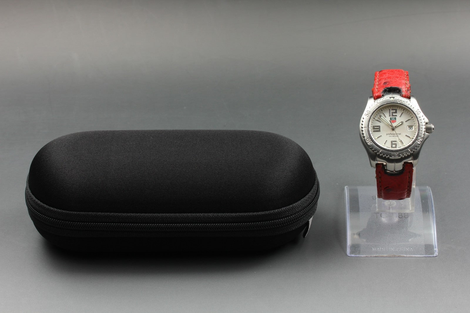 New Batt TAG Heuer Link WT1212 Date Quartz Silver Dial Men's Watch 36mm JAPAN