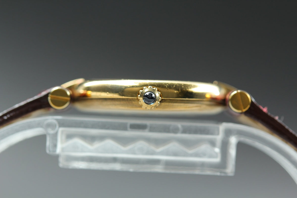 Cartier Must de Cartier Vendome 24mm Red Gold Women's Qz Watch Vintage [Pouch]