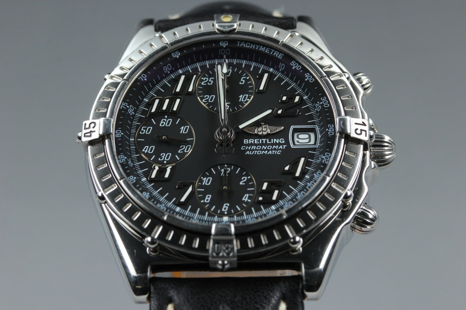 Breitling Chronomat A13050.1 Chronograph Black Dial Automatic 39mm Men's Watch
