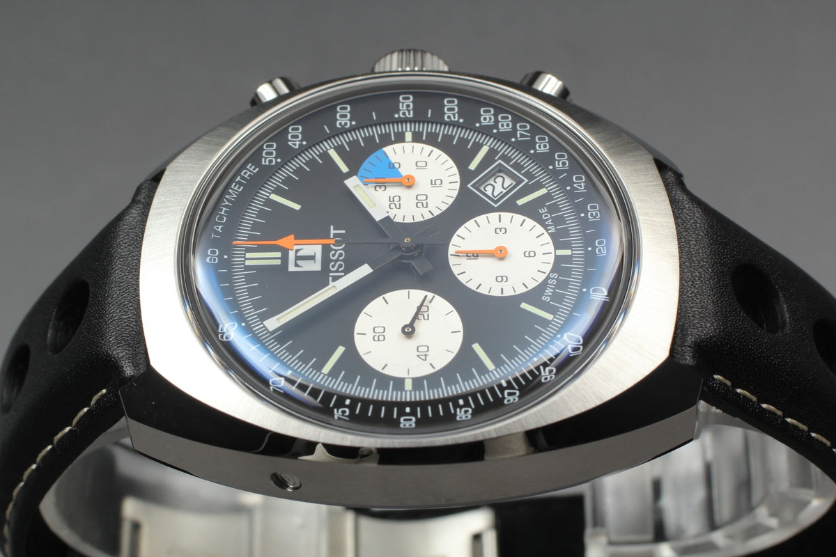 TISSOT Heritage T124427A Black Automatic Chronograph Men's Watch 43mm JAPAN Box