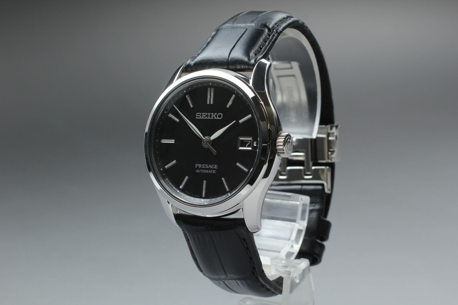 [Near MINT] SEIKO Presage 4R35-03L0 SARY149 Black Dial Men's Watch AT From JAPAN