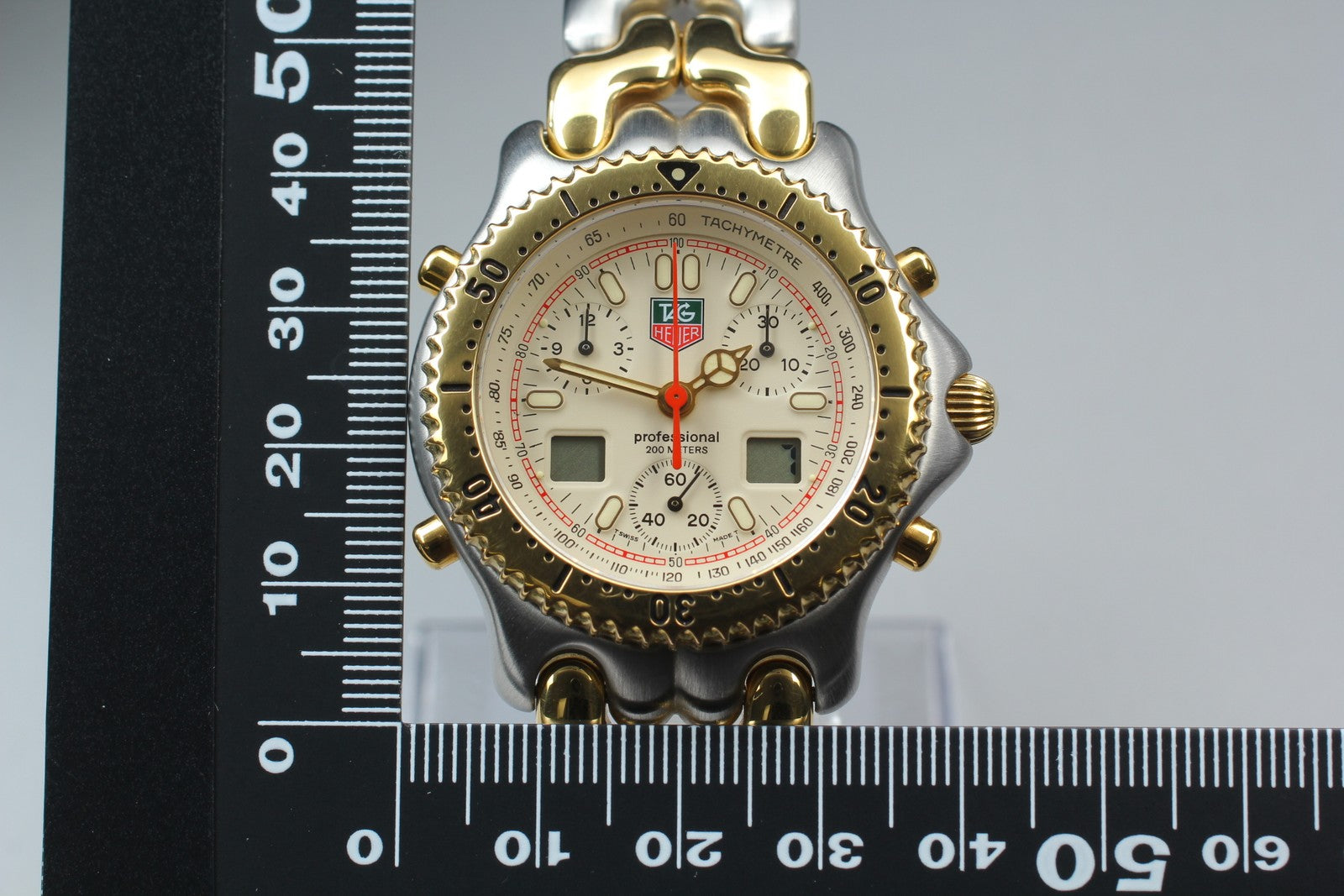 [Exc+4 Box] Vintage TAG HEUER S/el CG1123-0 Chronograph Quartz Men's Watch JAPAN