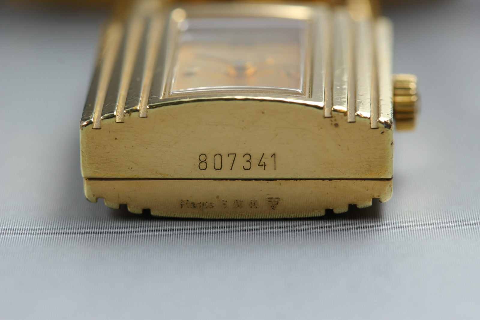 HERMES Kelly Watch Gold Dial Blue "U" 20mm Woman's Watch Quartz Vintage [w/Box]