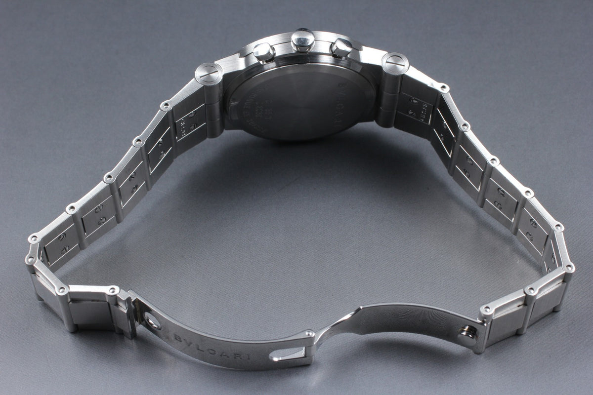 overhauled BVLGARI Bvlgari Diagono CH35S White Quartz Men's Watch 36mm JAPAN Box