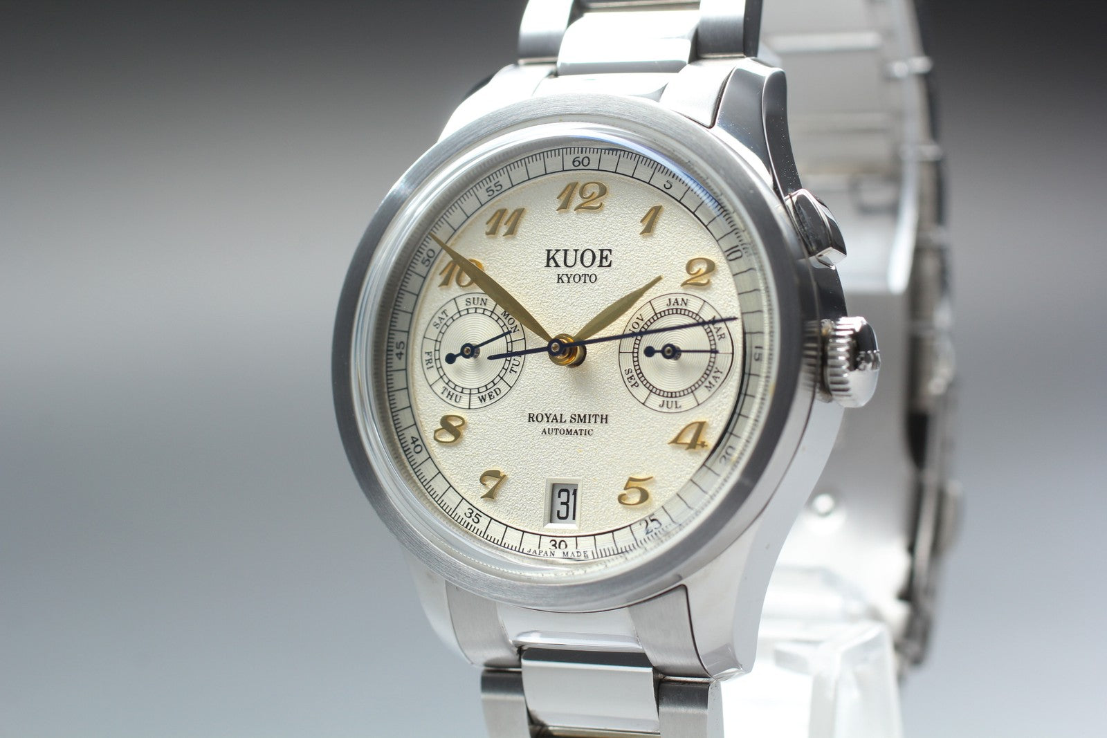 [Near MINT-] KUOE KYOTO ROYAL SMITH 90-010 35mm Automatic Men's Watch JAPAN