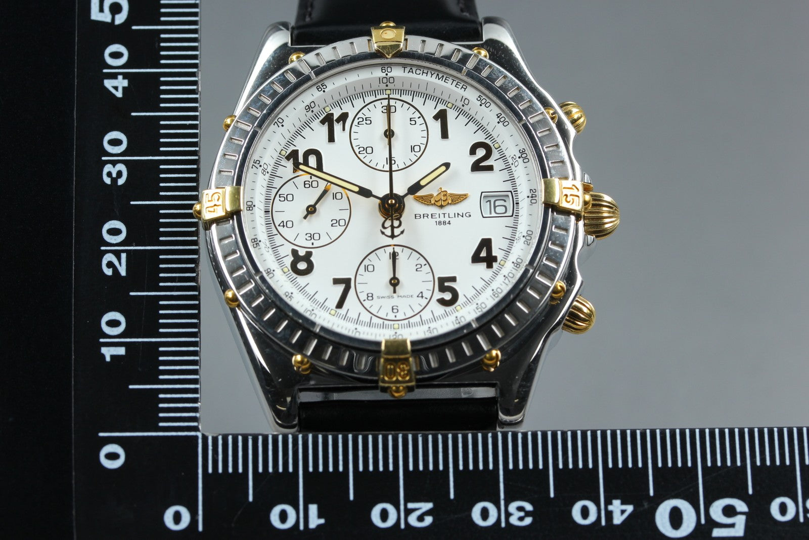 BREITLING Chronomat B13050.1 White Black 39mm Chronograph AT Men's Watch [w/Box]