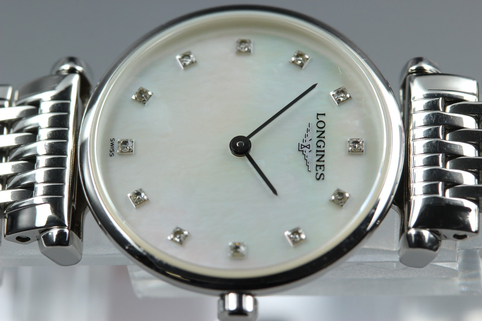 LONGINES Grand Classic L4.209.4 White Diamant 24mm Women's Quartz Watch [Box]