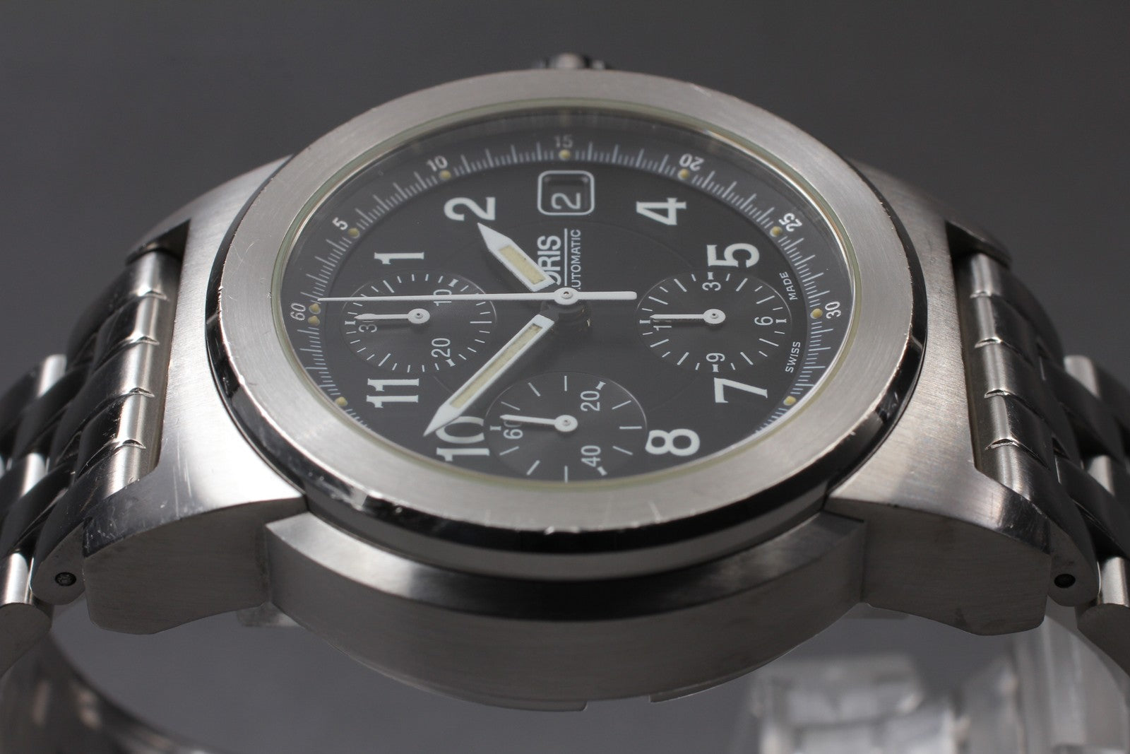 [Exc+5] ORIS Big Crown 7511 Automatic Chronograph Black Dial Silver Men's Watch