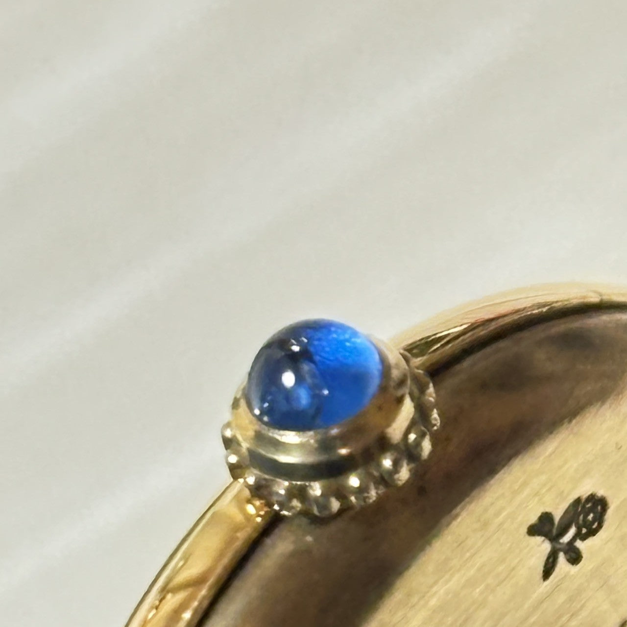 Vintage Cartier Must Colisee Vermeil 590002 Blue Gold Women's Quartz Watch