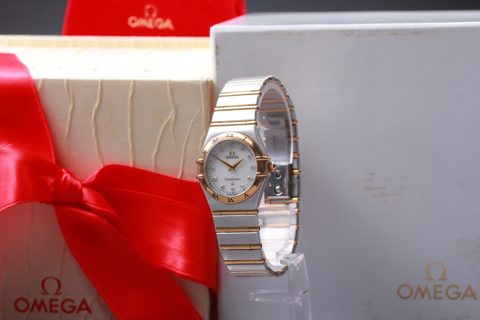 [Exc+5 Box] OMEGA Constellation 1272.75 Cal.1456 Diamond Shell Qz Women's Watch