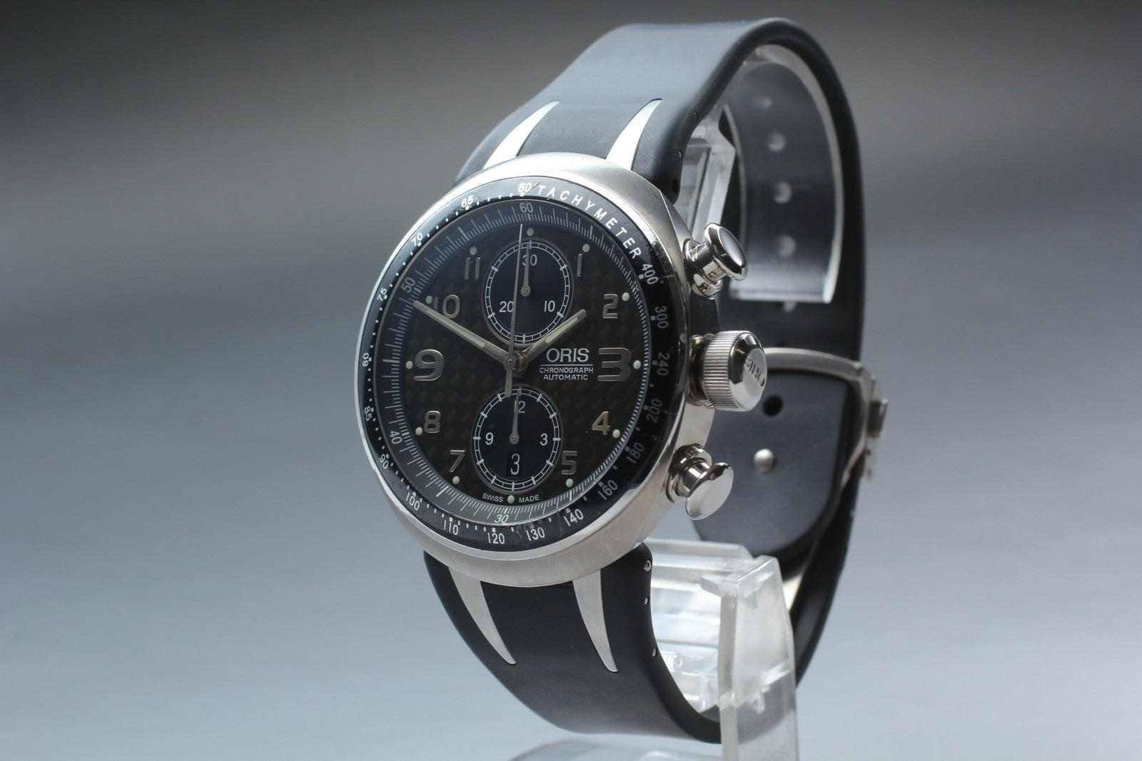 Limited [Exc+5] ORIS Williams TT3 Chronograph 7587 Black Automatic Men's Watch