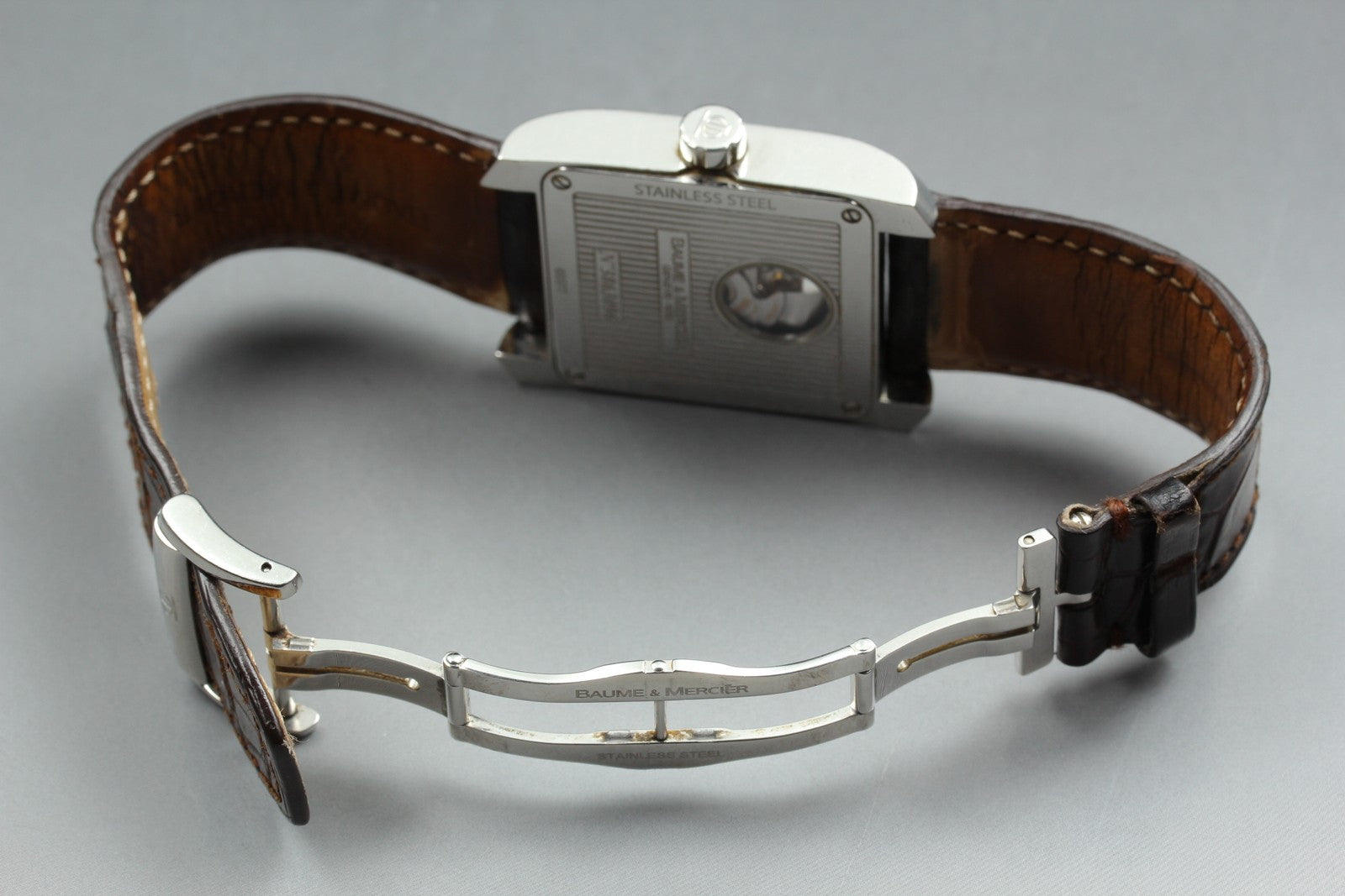 BAUME＆MERCIER Hampton 65577 Automatic White Dial Men's Watch 34mm JAPAN Exc+5