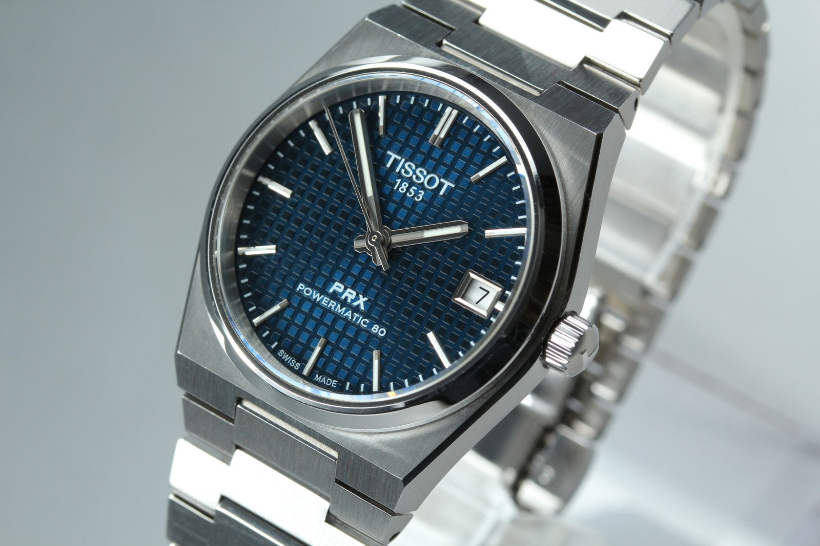 Tissot PRX Powermatic 80 T137207A Automatic Blue Dial Men's Watch 35mm JP JAPAN