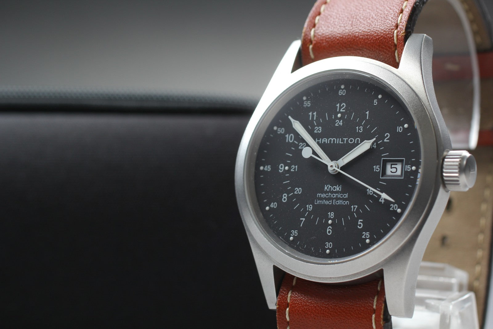 [N MINT-] Hamilton Khaki Mechanical H041221925 041220 Mens Watch Limited Edition