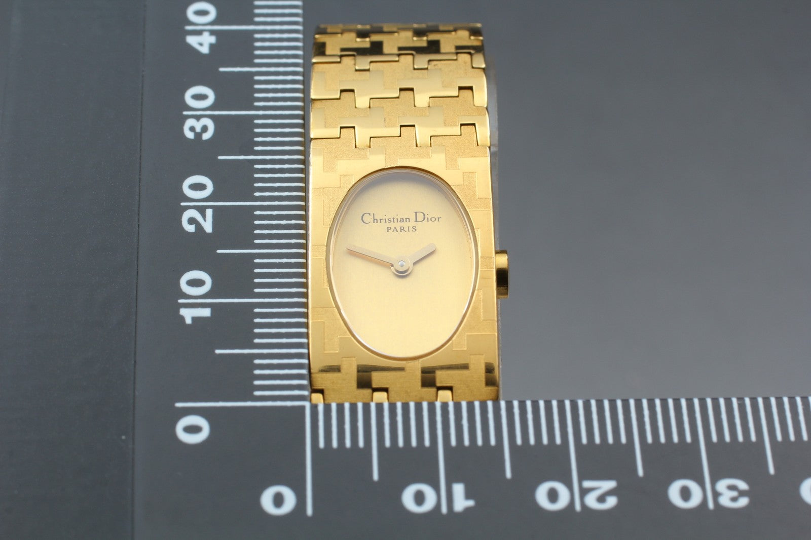 [Exc+5] Christian Dior D70-150 Gold Dial 15mm Women's Quartz Watch JAPAN