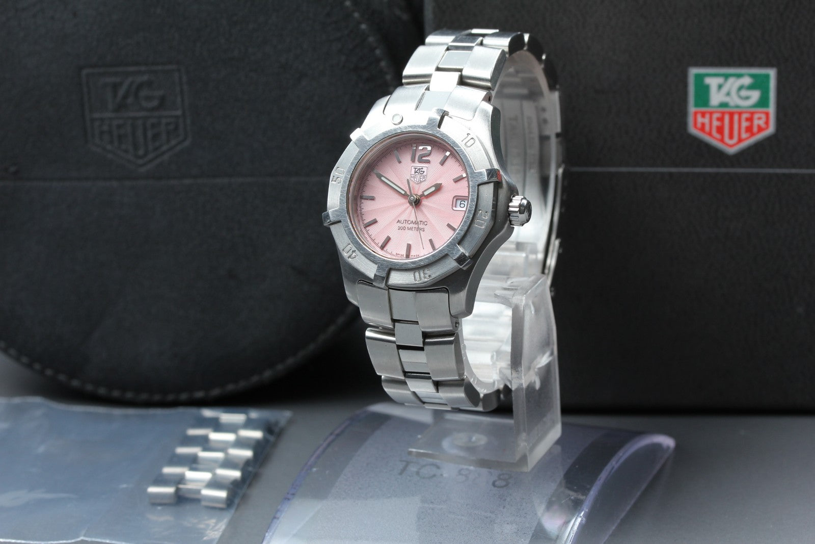 TAG HEUER Aquaracer WN2310 Automatic Pink Women's Watch 22mm JAPAN Exc+5*Box