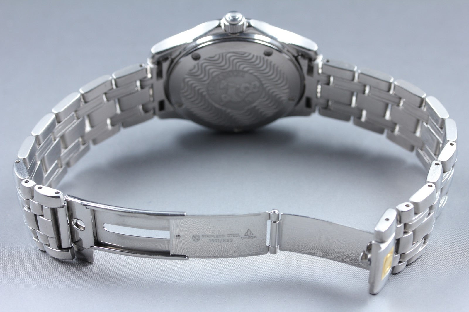 Overhauled [Exc+5 Box] OMEGA Seamaster 120m 2511.81 Blue Dial Quartz Men's Watch