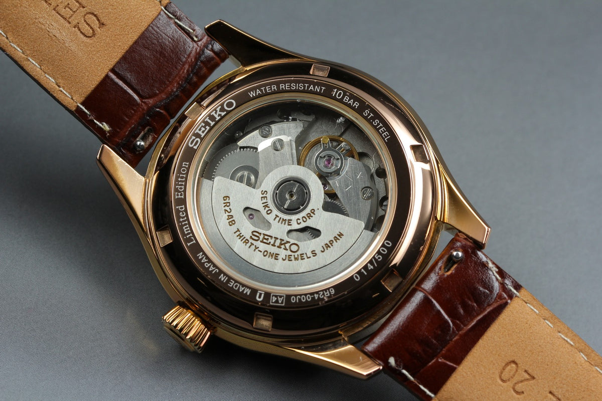 [Limited] SEIKO Presage 6R24-00J0 SARD014 Gold Brown AT Men's Watch JAPAN BOX