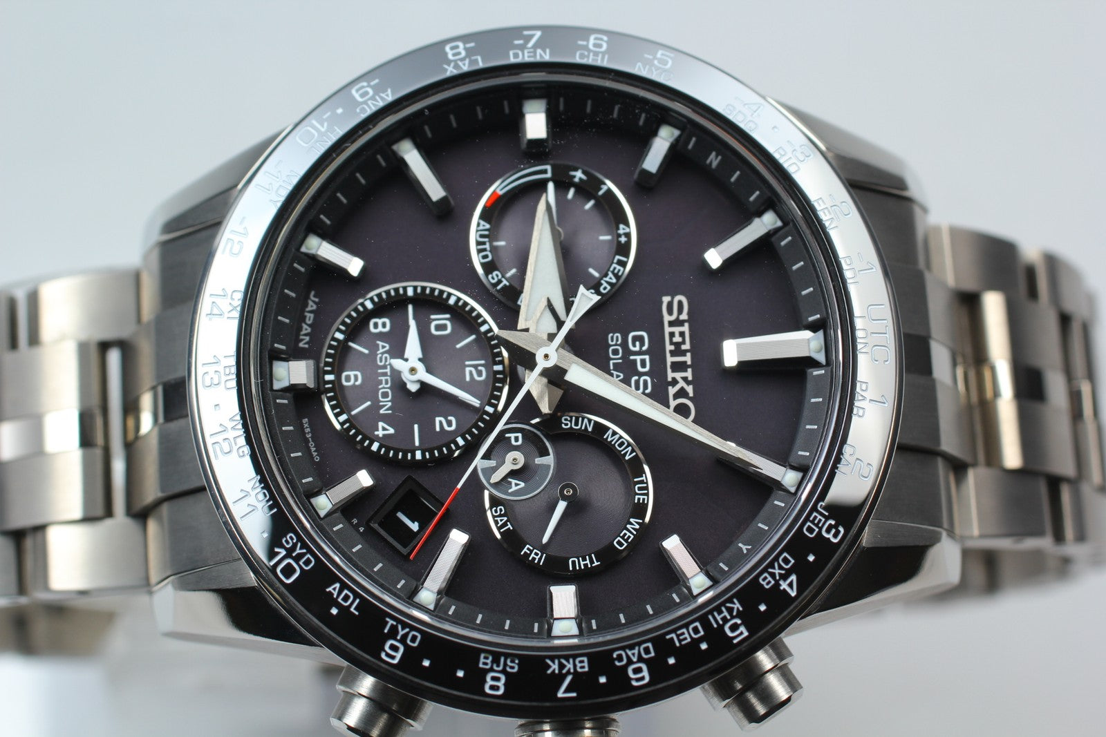 [w/ Box] SEIKO Astron 5X53-0AB0 SBXC003 Black Solar Titanium Men’s Watch JAPAN