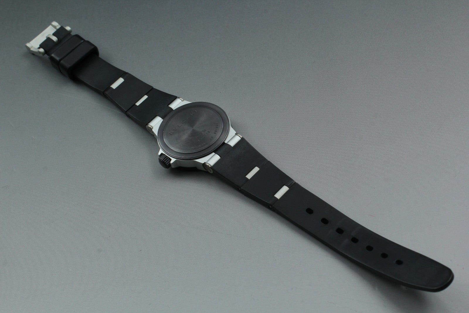 [Exc+5] BVLGARI Alminium AL29TA Silver Black 29mm Women's Quartz Watch JAPAN