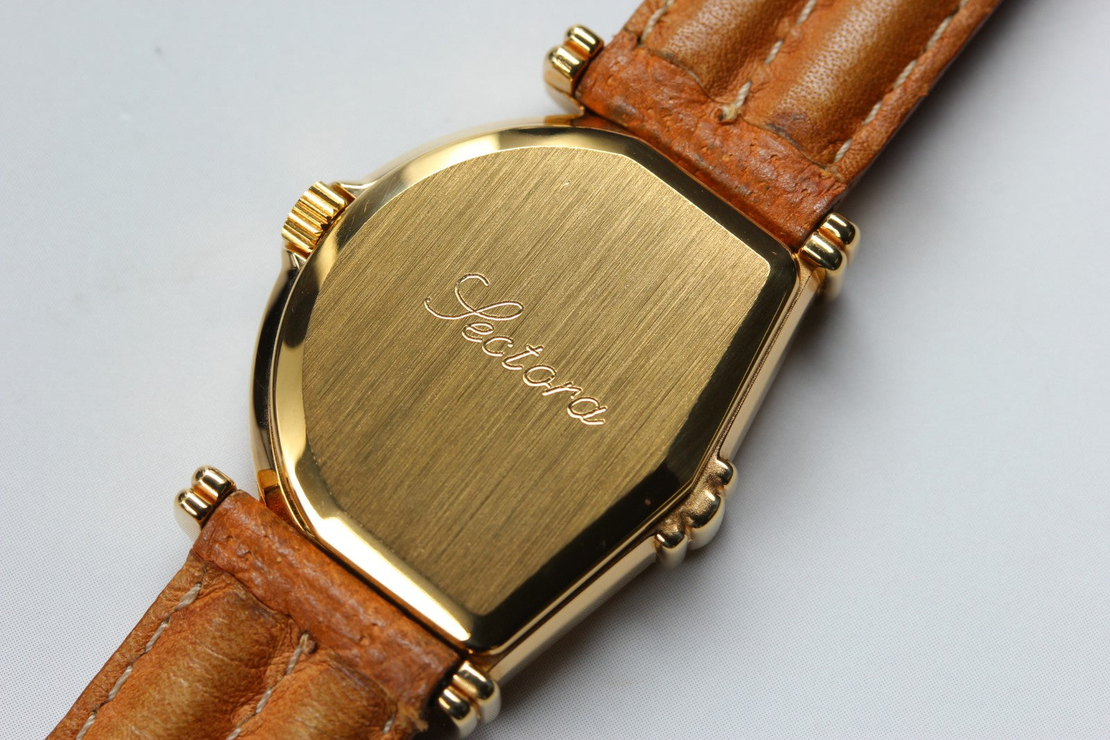 Jean d'eve Sectora Gold 25mm Gold Brown Women's Quartz Watch Vintage [Box]