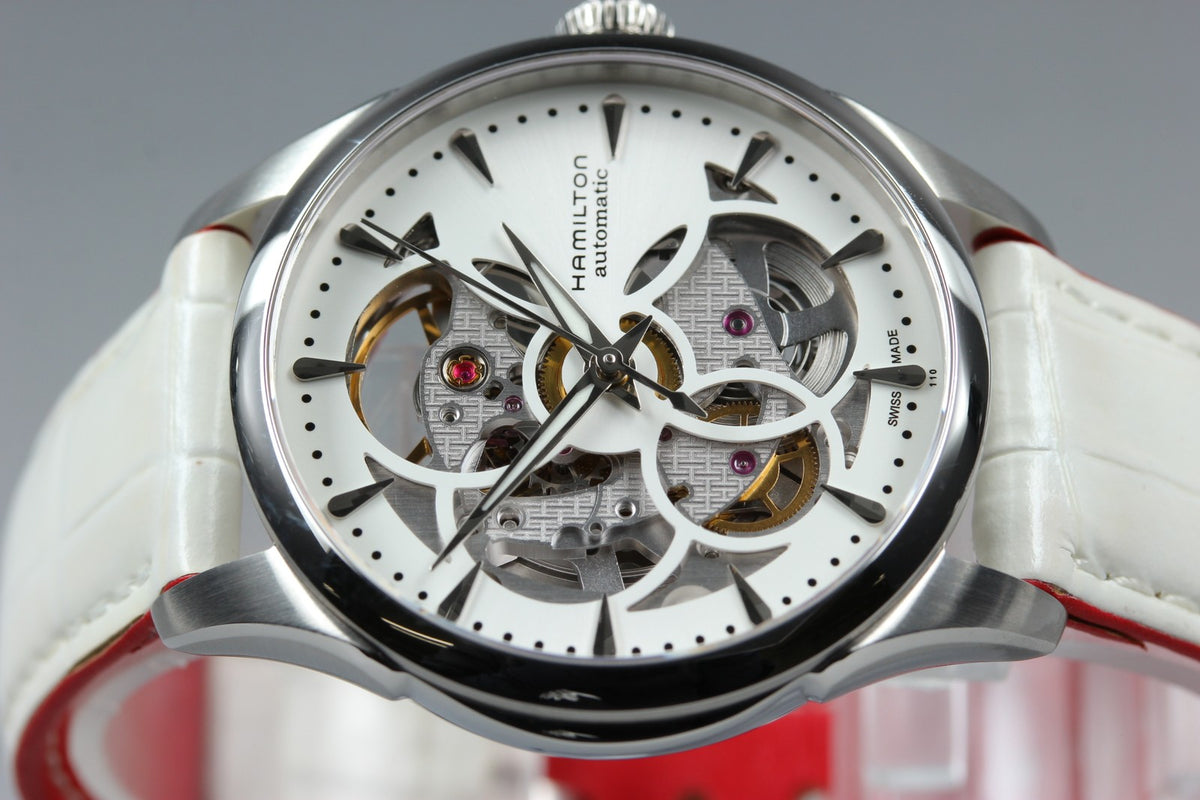 HAMILTON Jazzmaster Viewmatic Skeleton H324050 Automatic Women's Watch [Box]