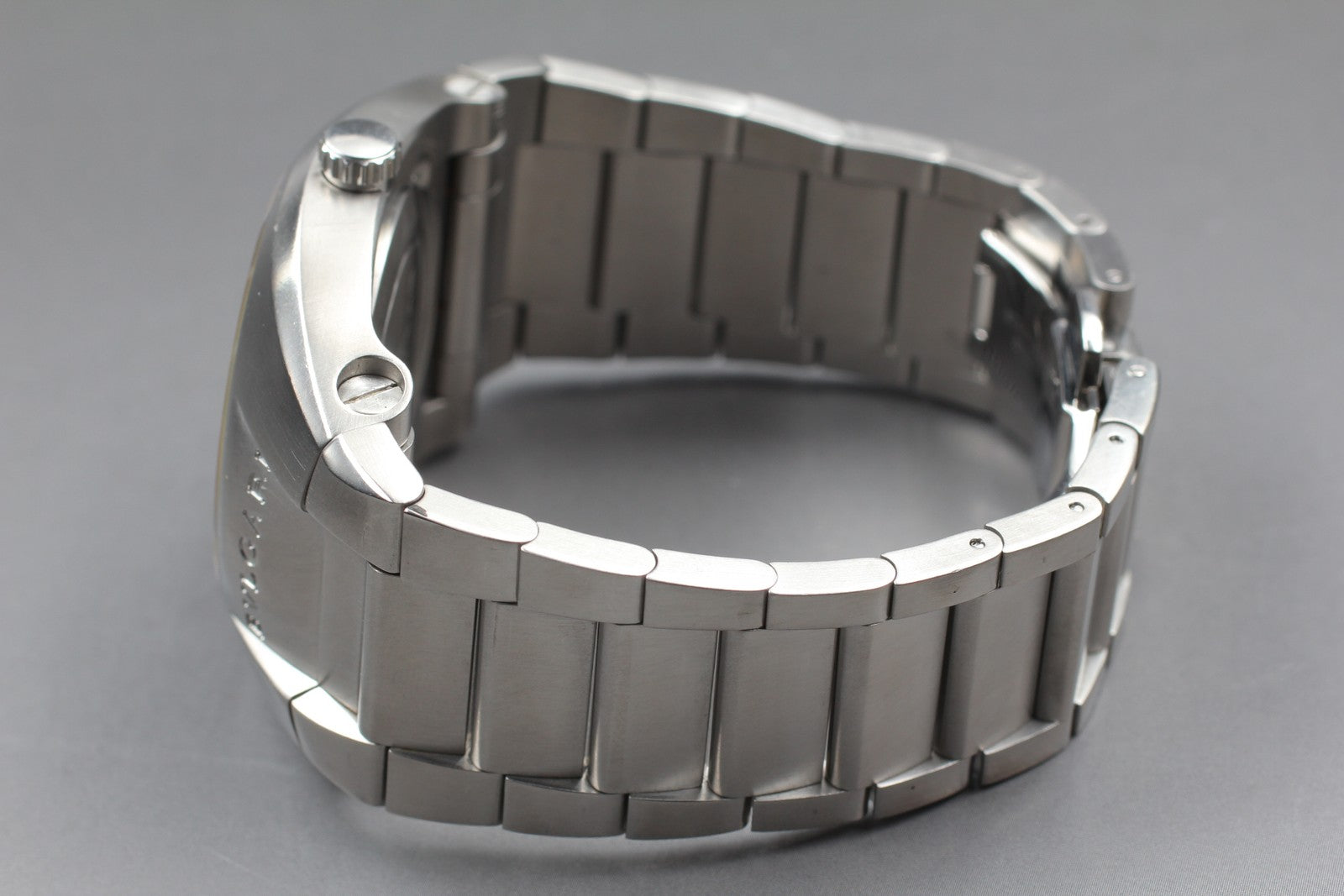 Exc+5*Box BVLGARI Ergon EG40S Black Dial Automatic Men's Watch 40mm From JAPAN
