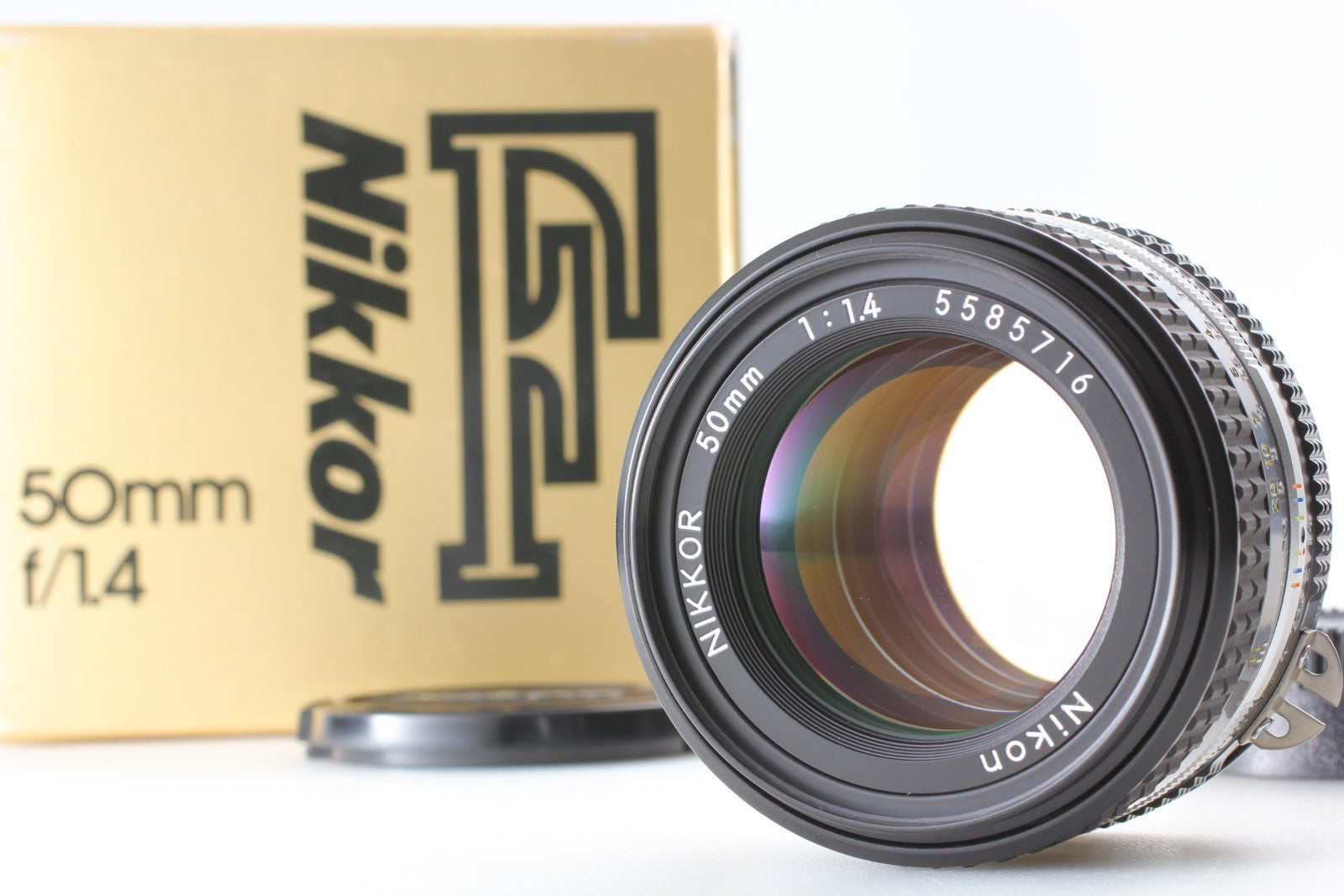 [Top MINT] SIC S/N 558xxxx Nikon Nikkor Ai-s Ais 50mm f1.4 MF Lens for F JAPAN
