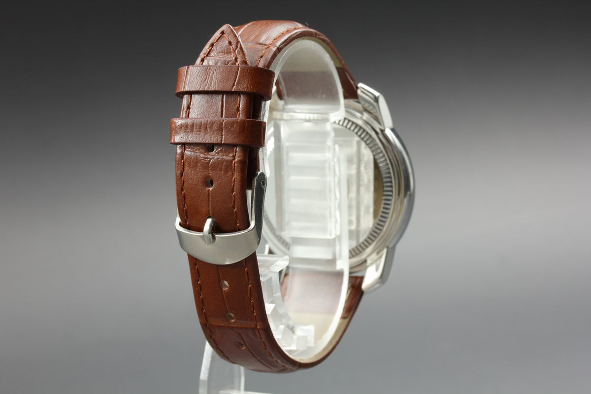 BAUME＆MERCIER Capeland MV045221 Automatic White Date Men's Watch 39mm JAPAN