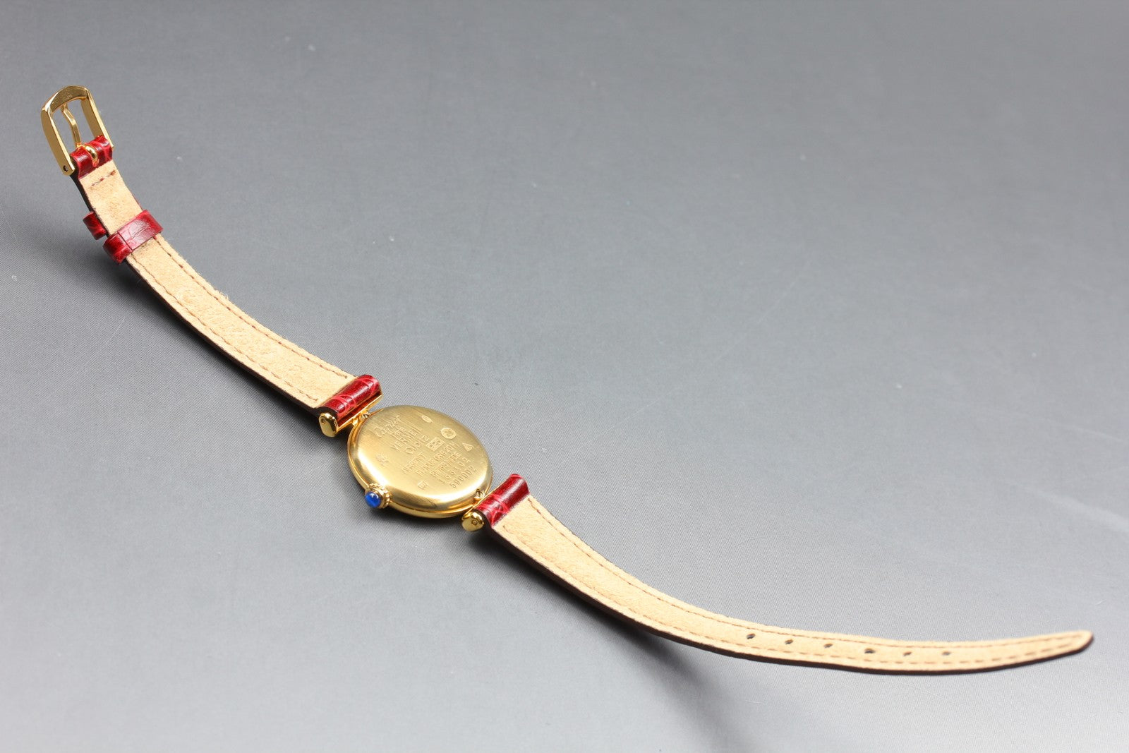 Vintage [Near MINT Pouch] Cartier Must Colisee Vermeil 590002 Women's Qz Watch