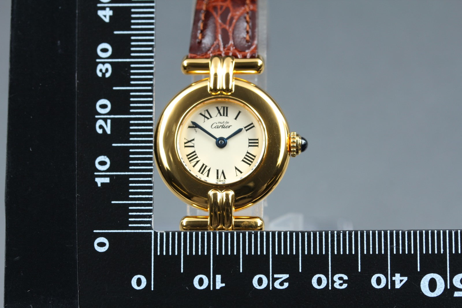 Vintage [Near MINT-] Cartier Must Colisee Vermeil 590002 Women's Quartz Watch
