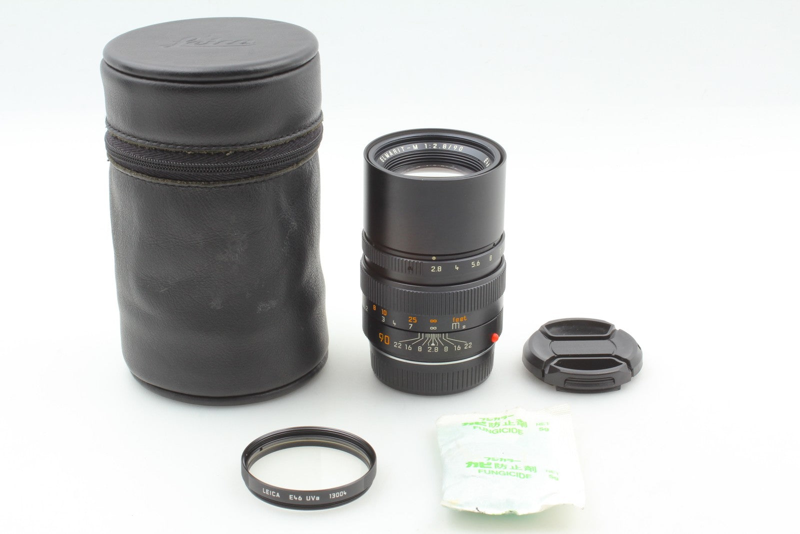 [MINT w/Case] Leica Elmarit M 90mm f2.8 E46 Black Lens From JAPAN