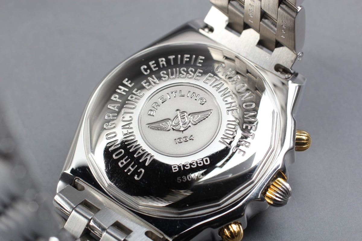 [Polished] BREITLING Chronomat B13350 Black 39mm Chronograph AT Men's Watch