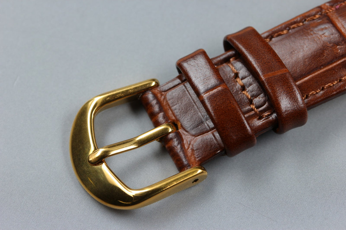 OMEGA Geneve Day-Date 166.0117 Cal.1022 Gold Brown 34mm AT Men's Watch Vintage