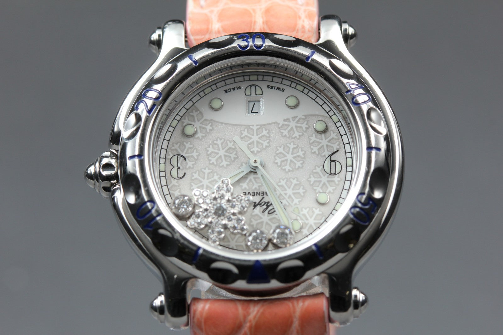 [Exc+5] Chopard Happy Sport Snowflake 27/8949 32mm Diamond Quartz Women’s Watch
