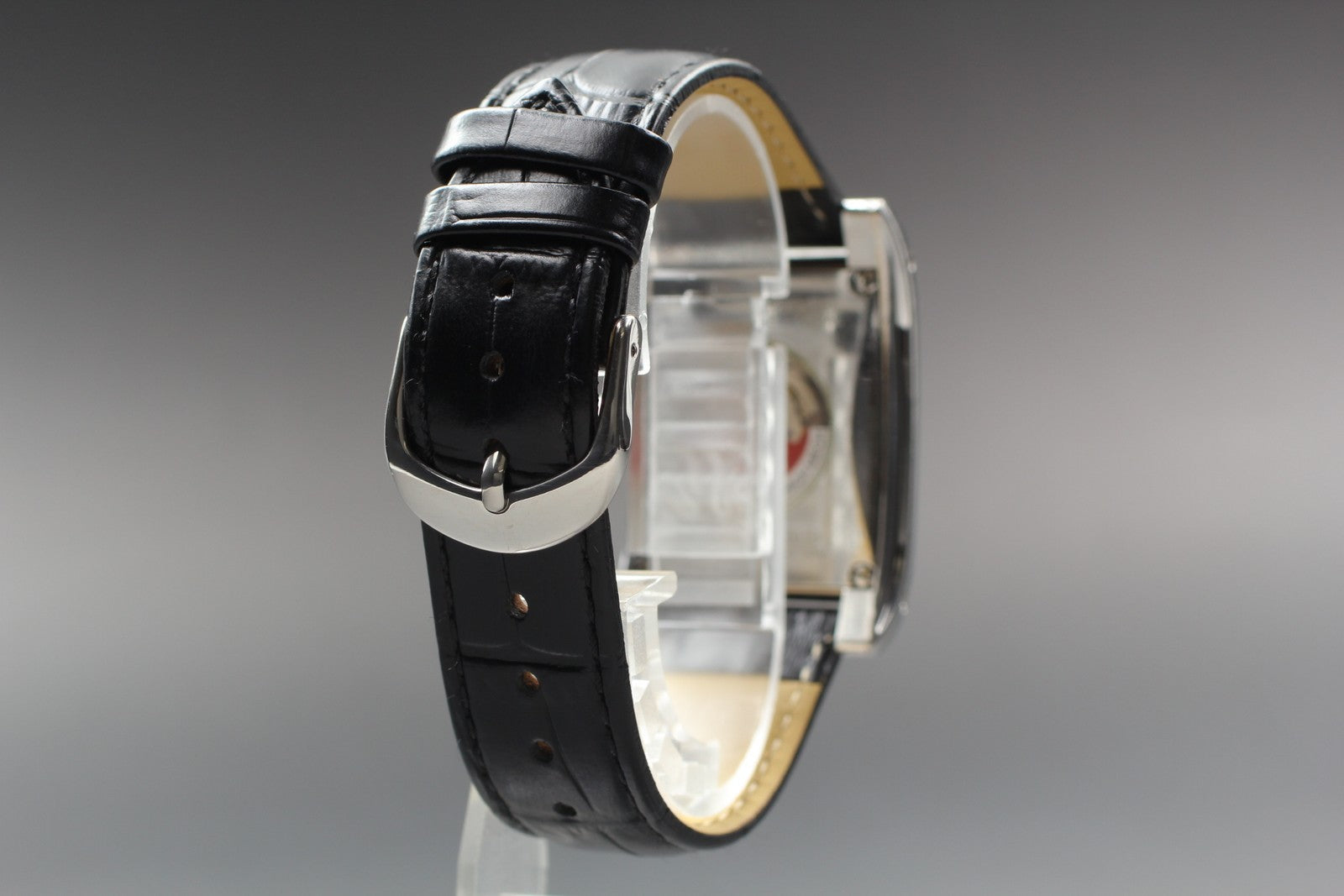 [Exc+4] ORIS Ractangular 585-7525-40-02 Black Automatic Men's Watch 30mm JAPAN