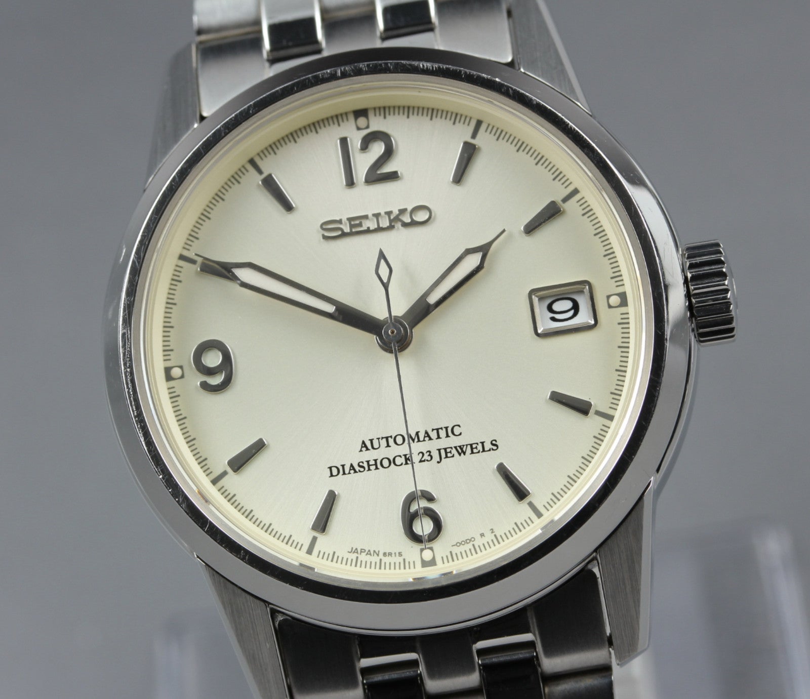 SEIKO SPIRIT 6R15-00B0 SCVS009 Date 36mm Automatic Men’s Watch JAPAN