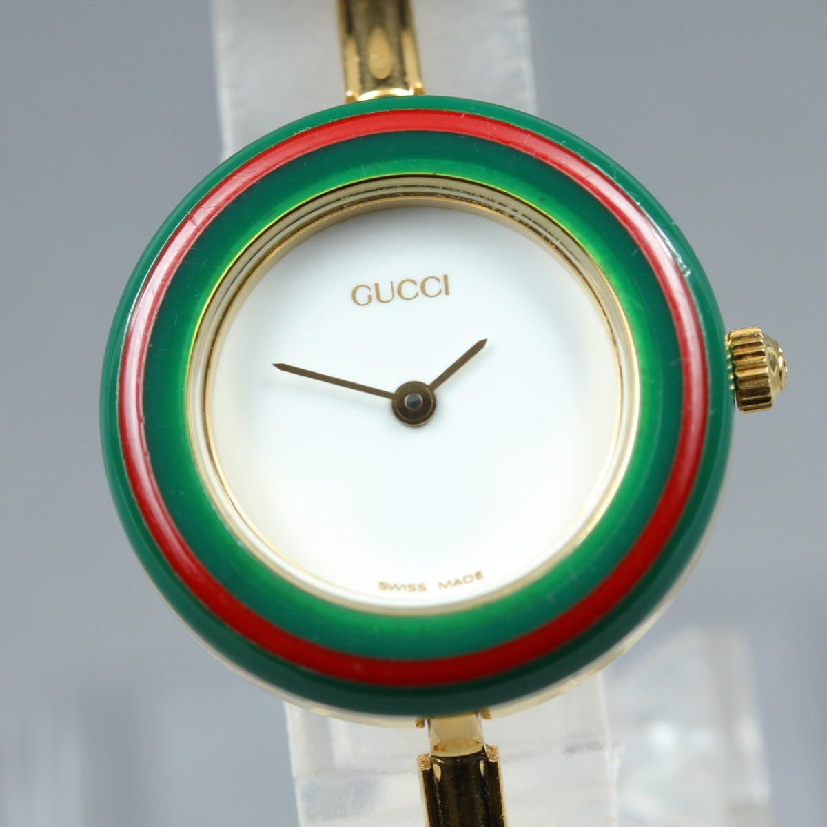 New Batt GUCCI Change Bezel 11/12.2 12Color Women's Quartz Watch 25mm From JAPAN