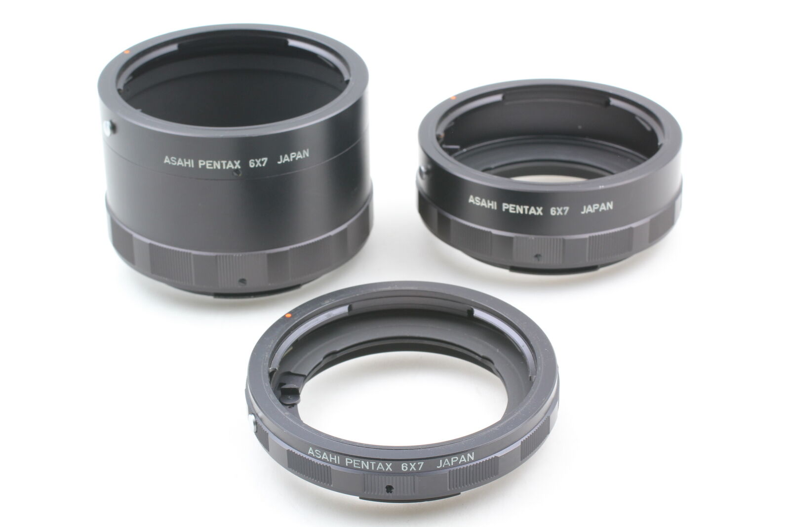 [Exc+5 W/CAP] Asahi Pentax 6x7 Auto Extension Tube Ring 1 2 3 From JAPAN