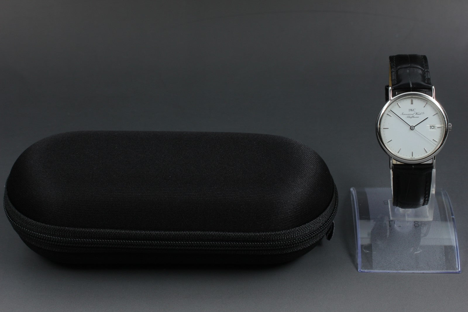 [Exc+5] IWC Portofino 3331 Cal.2210 33mm White Dial Date Quartz Men's Watch JP