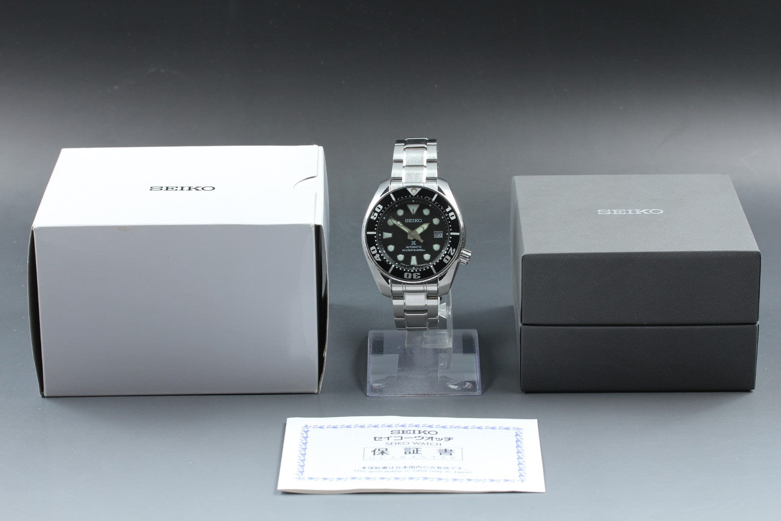 SEIKO Prospex 6R15-00G0, SBDC031 Automatic Black Men's Watch 45mm JAPAN Box