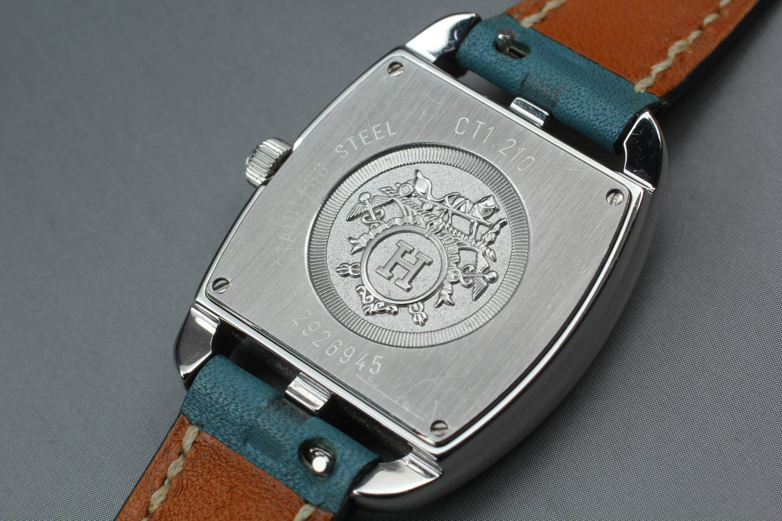 New Batt* HERMES Cape Cod Double Tour CT1.210 Quartz White Women's 27mm JAPAN