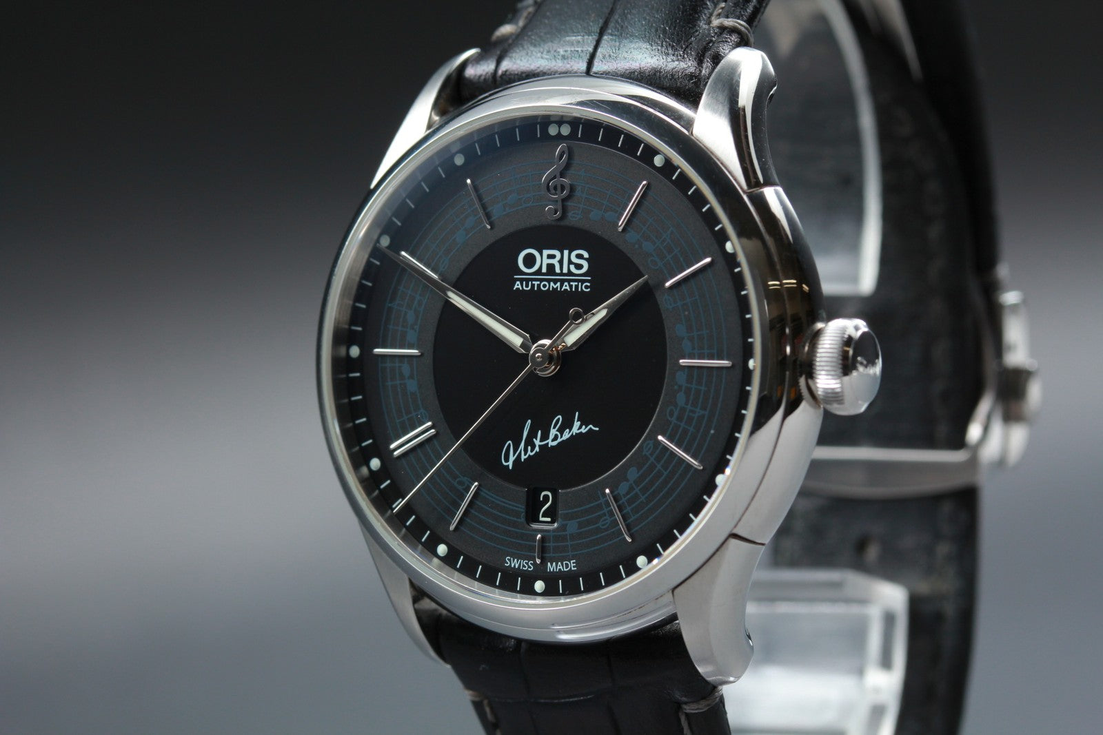 Oris Chet Baker Limited Edition 7591-84 Automatic Black Men's Watch 40mm Exc+5