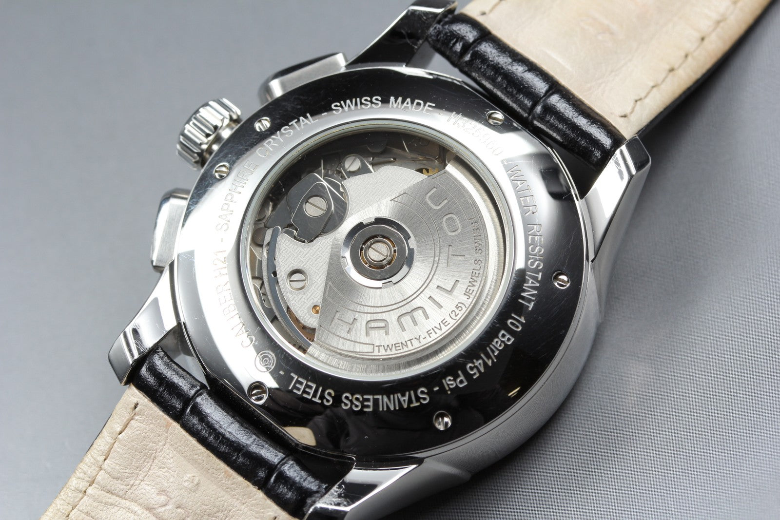 HAMILTON Jazzmaster Auto Chrono H325960 Silver Black Automatic Men's Watch [Box]